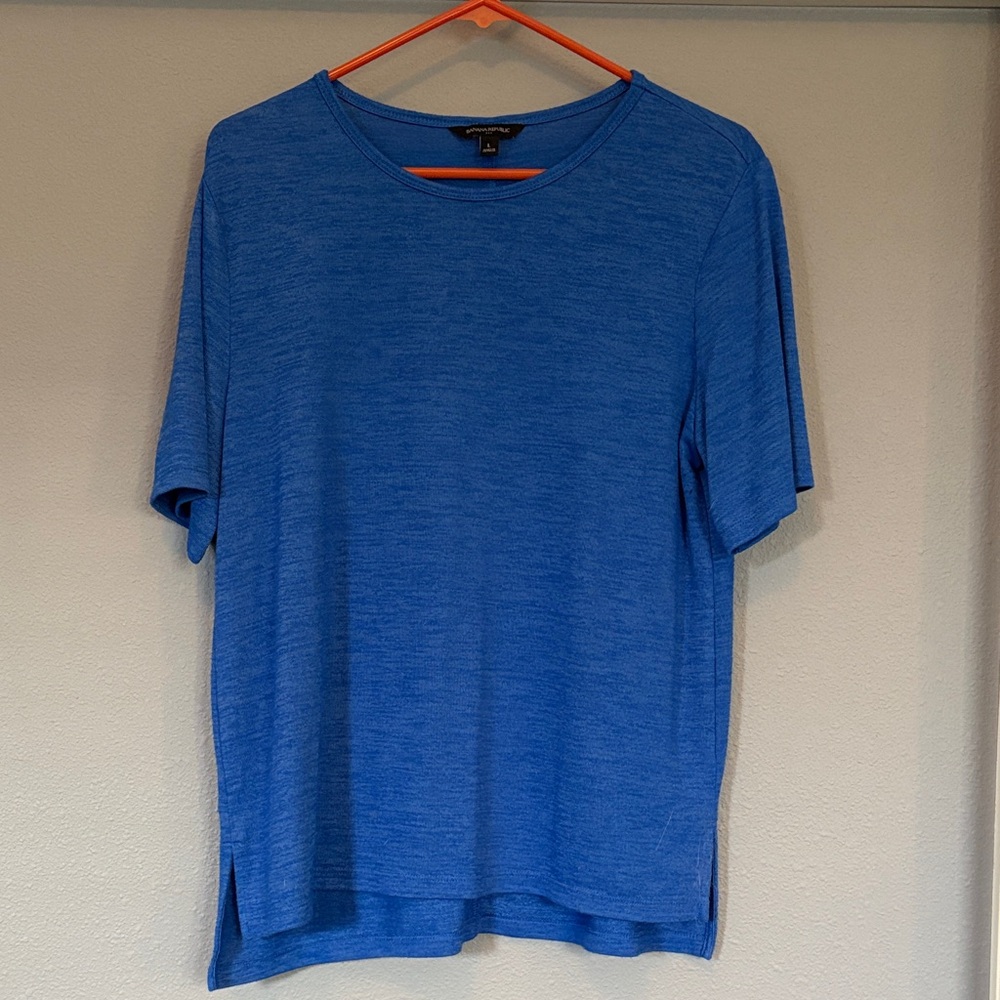 Banana Republic Cobalt Blue Short Sleeve Tee